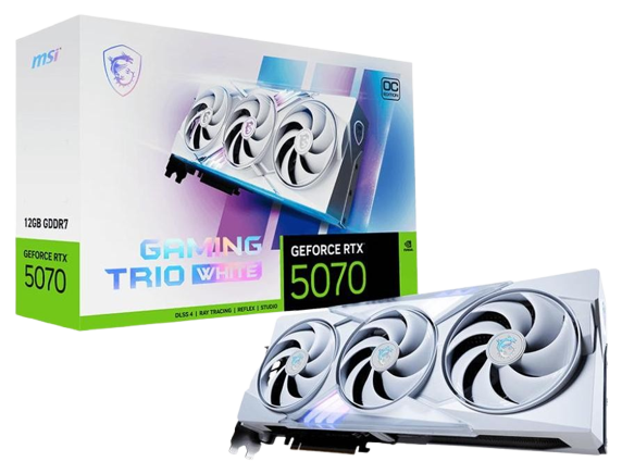 MSI GeForce RTX 5070 GAMING TRIO OC WHITE 12GB DLSS 4